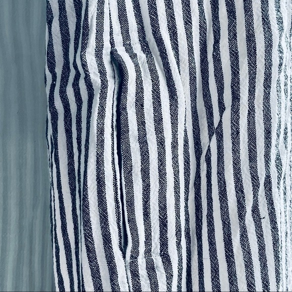 Mini Dress MADEWELL Stripe-Play Button-Back Tee Linen xsmall style g5305 - Picture 11 of 13